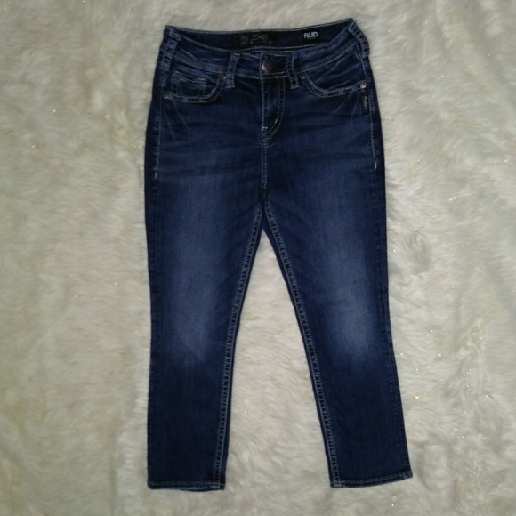 Silver Suki High Capri Fluid Denim - Picture 2 of 6